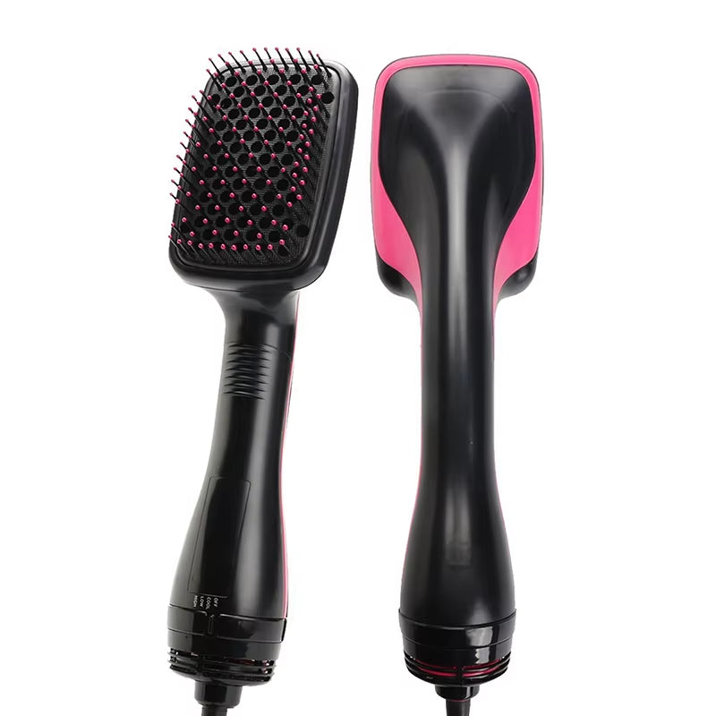 New Arrival 2 in 1 Multifunctional Hot Air Brush Comb Straightener Tangle-Free Hair Dryer Brush